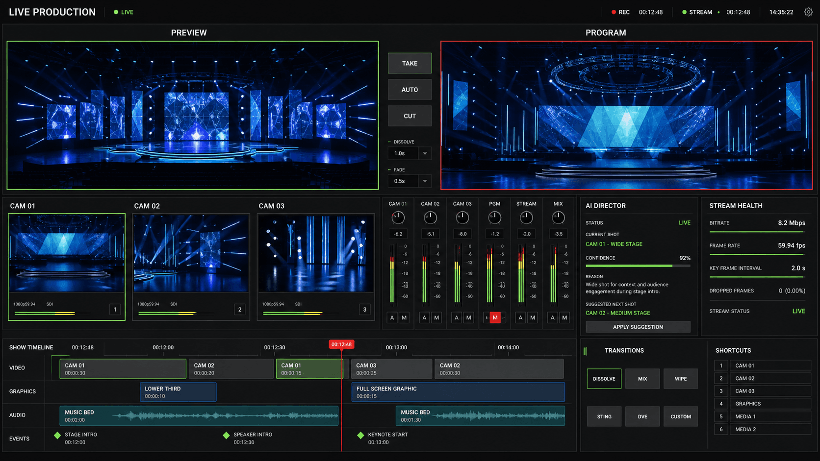 Vantaview interface concept